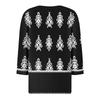 Women's Fashion Casual Seven Split Sleeve Burst Vintage Floral Print Pullover Top