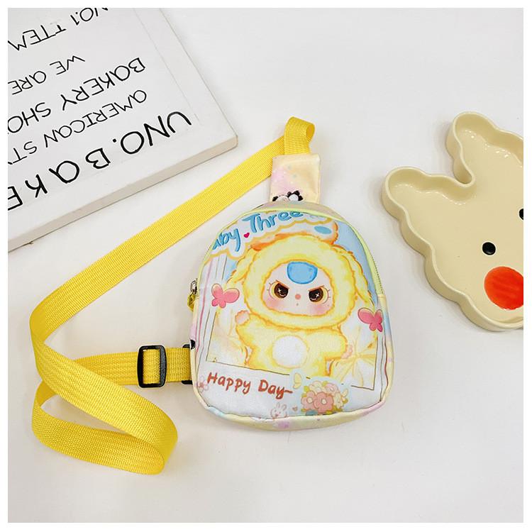Baby Three Printed Children Shoulder Crossbody Chest Bag Outdoor Cartoon Wallet