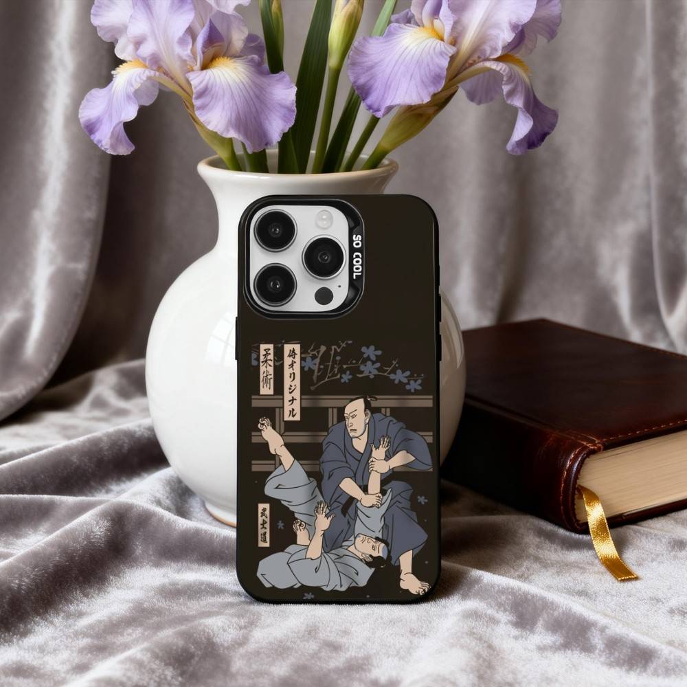 J-Jujitsu J-JudoS Phone Case For iPhone17,16,15,14,13,12,11 Plus,Pro Max Black Candy silver phone case