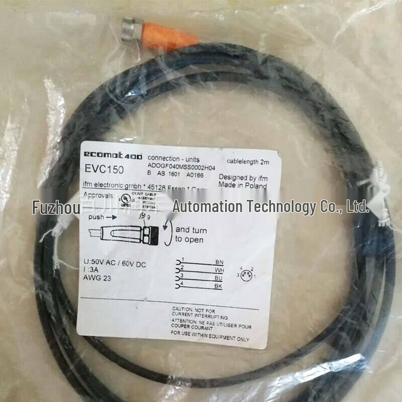 EVC150 IFM Sensor Accessory with Socket Connection Cable - New, Original, High Protection EVC150