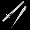 Steel High Precision Measuring Tool Gap Gauge Depth Ruler Taper Welding Gauge Tapered Ruler