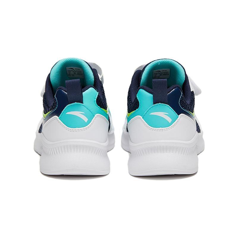 Anta Antiskid Wear-Resistant Low-Top Running Shoes Kids Sneaker Fluorescent-Green White Blue A312325521-1