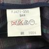 Sanyo Shokai Vintage Burberrys Skirt Suit Blazer Women's 9AR Purple Check Pattern Set Up(USED)