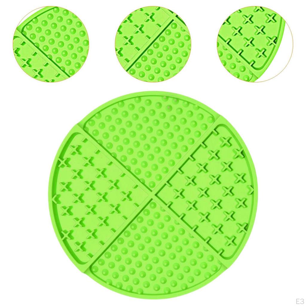 Slow Feeder Mat for Dog Silicone Non Slip Licking Food Treats Butter Blue