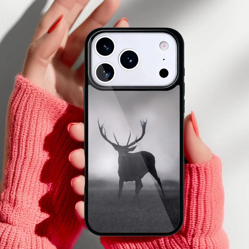 Stag Bull Moose Reindeer Deer Phone Case for iPhone 17 Air 16e 15 14 13 Pro Max Back Cover for 12 11 Pro Coque