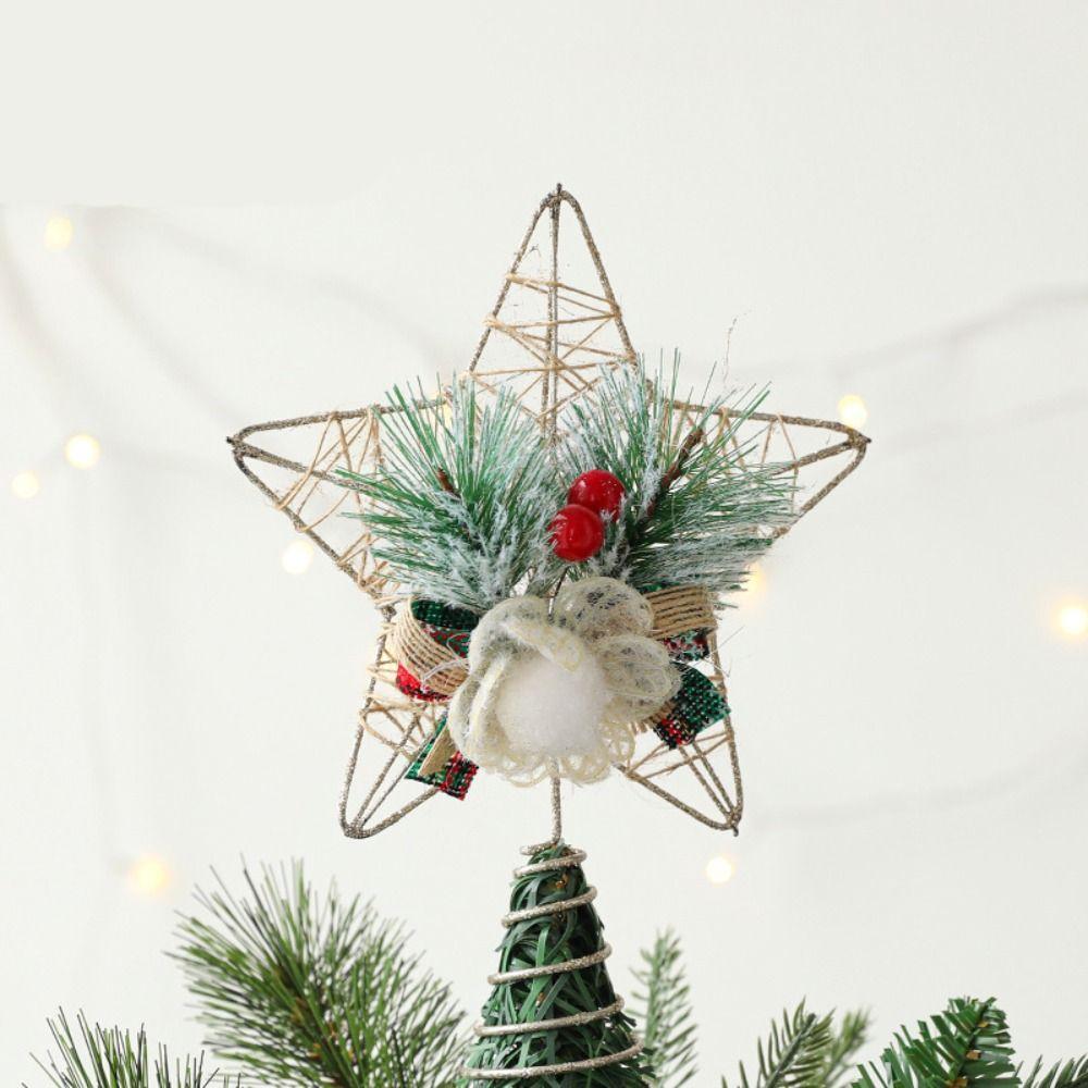 

Colorful Christmas Tree Top Star Glitter Christmas Tree Ornaments Christmas Decoration