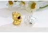 Sterling Silver 999 Cartoon Cinnamoroll and Kuromi Beaded Rope DIY Cute Loose Beads Accessories