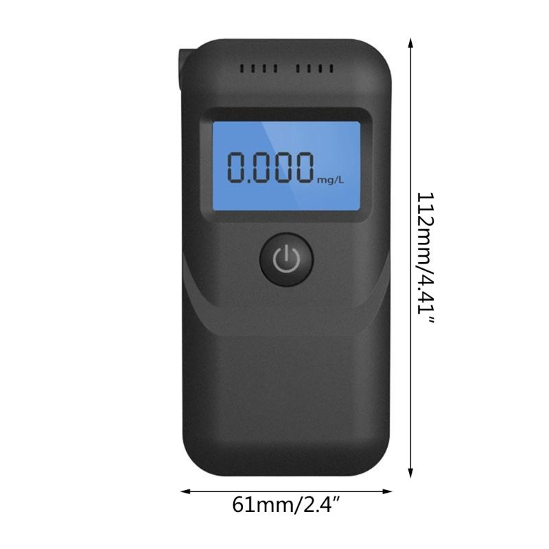 Professional Alcohol Tester with Digital Blue LCDDisplay High Precisions Alcohol Meter Accurate Promille Meter for Home