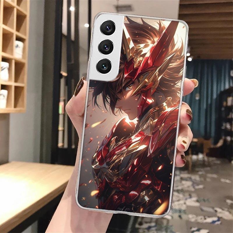 Saint Seiya Cool Soft Phone Case For Samsung Galaxy S24 S23 S22 S25 Ultra S21 Plus S20 FE S10 + S25 Edge Pattern Capa Galaxy S24