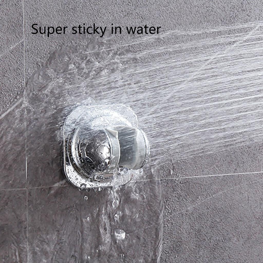 Adjustable Shower Head Holder with Strong Adhesive Not Drill Installation Shower Head Brackets for Bathroom Showers