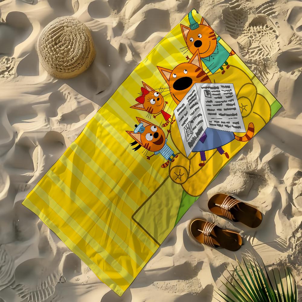 Cartoon Kid-E-Cats Handtuch Bleach Handtücher Yoga Fitnessstudio Leicht Tragbar Zum Schwimmen Duschen Reisen Sportzubehör Sanddicht