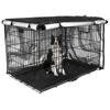 Convenient Pet Crate Cover Oxford Cloth Sun Pet Kennel Case Breathable Zipper Closure Dog Cage Cover Pet Supply