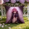 M-Mirai N-Nikki Cushion Cover Home & Car Dual-Scene Pillow Cover: Reversible for Premium Comfort