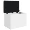 Storage Bench White 62 x 42 x 45 cm Engineered Wood