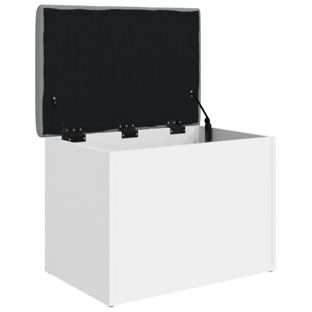 Storage Bench White 62 x 42 x 45 cm Engineered Wood