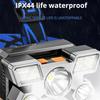 Outdoor High Brightness 5LED Headset Flashlight Outdoor Household Portable USB Rechargeable Fishing Miner Lamp Strong Headlight