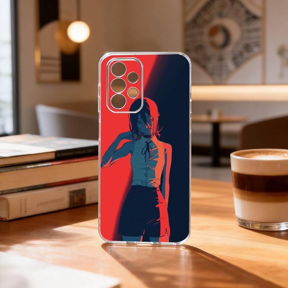 

R-Reze C-Chainsaw Man ARC Phone Case Transparent Silicone Soft For Samsung S25,S24,S21,S22,S23,S30,Ultra,S20,Plus,Fe Samsung S21plus