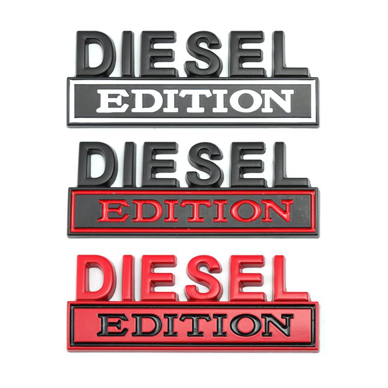Diesel Logo Edition Emblem Badge Front Hood Grille Car Sticker for Jeep Compass Renegade Ford RS200 F150 F250 F350 Silverado RAM AF3