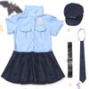 Fantasia Cosplay de Policial Maazusa para Crianças Baixas Conjunto de Fantasias Infantis, Halloween, Meninas, Uniforme, Mangas, 4 Peças (110) [Item]
