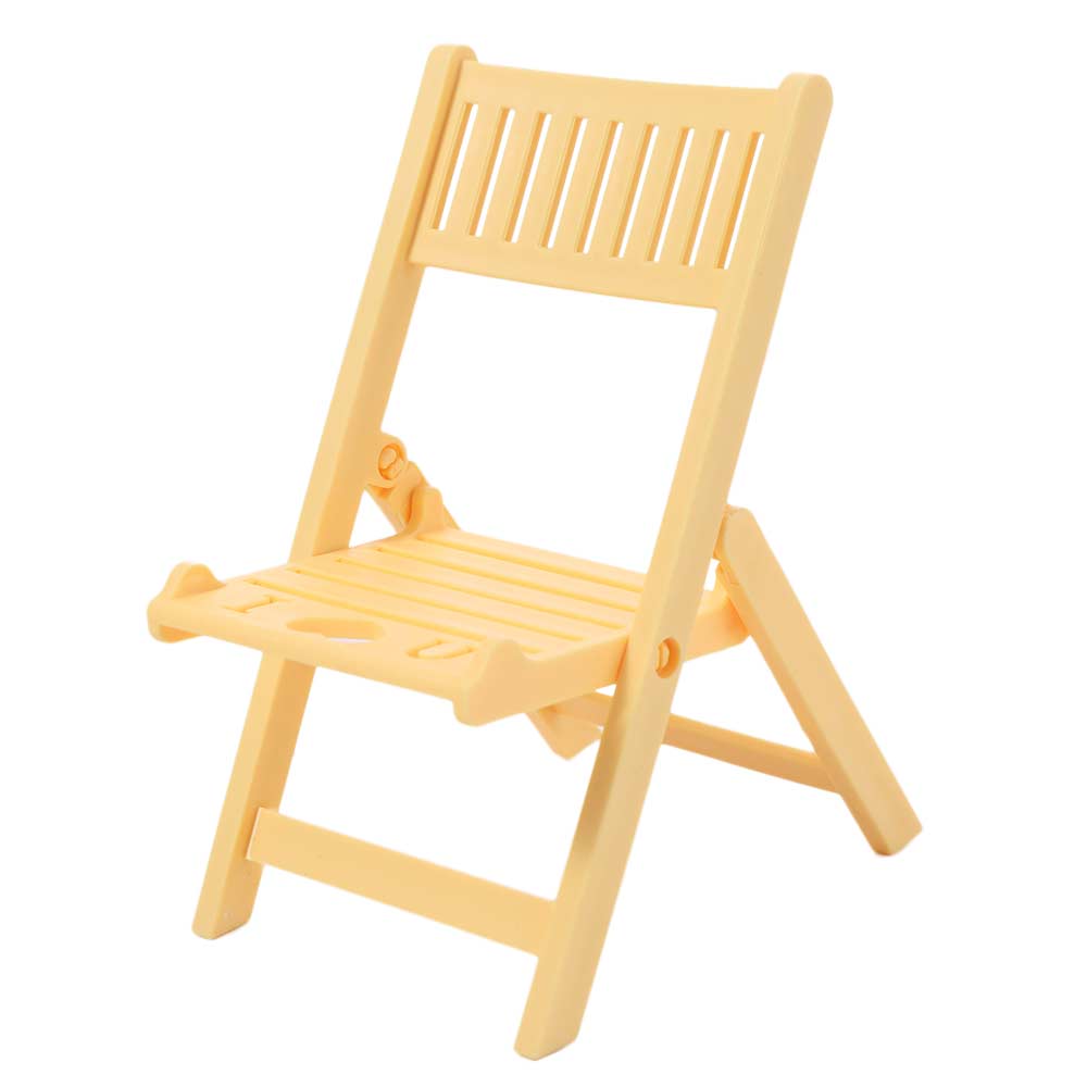 Plastic Cellphone Stand Folding Multi-functional Chair Shape Phone Holer Mini Desk Decor Cell Phone Bracket