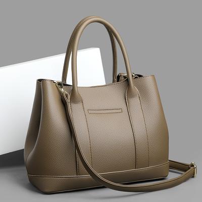 Frauen Handtasche PU Leder 2024 Neue Mode Damen Casual Tote Tasche Designer Marke Umhängetaschen