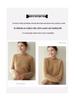 Women's Cashmere Half-High Neck Sweater, Autumn/Winter 2025, Seven-Needle Cable Knit, Loose Fit, Versatile Pullover.
