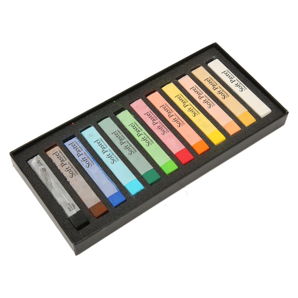 Soft Pastels Chalk 12 Colors Long Lasting Artist Chalk Pastel Sticks for Office School Art Drawing P