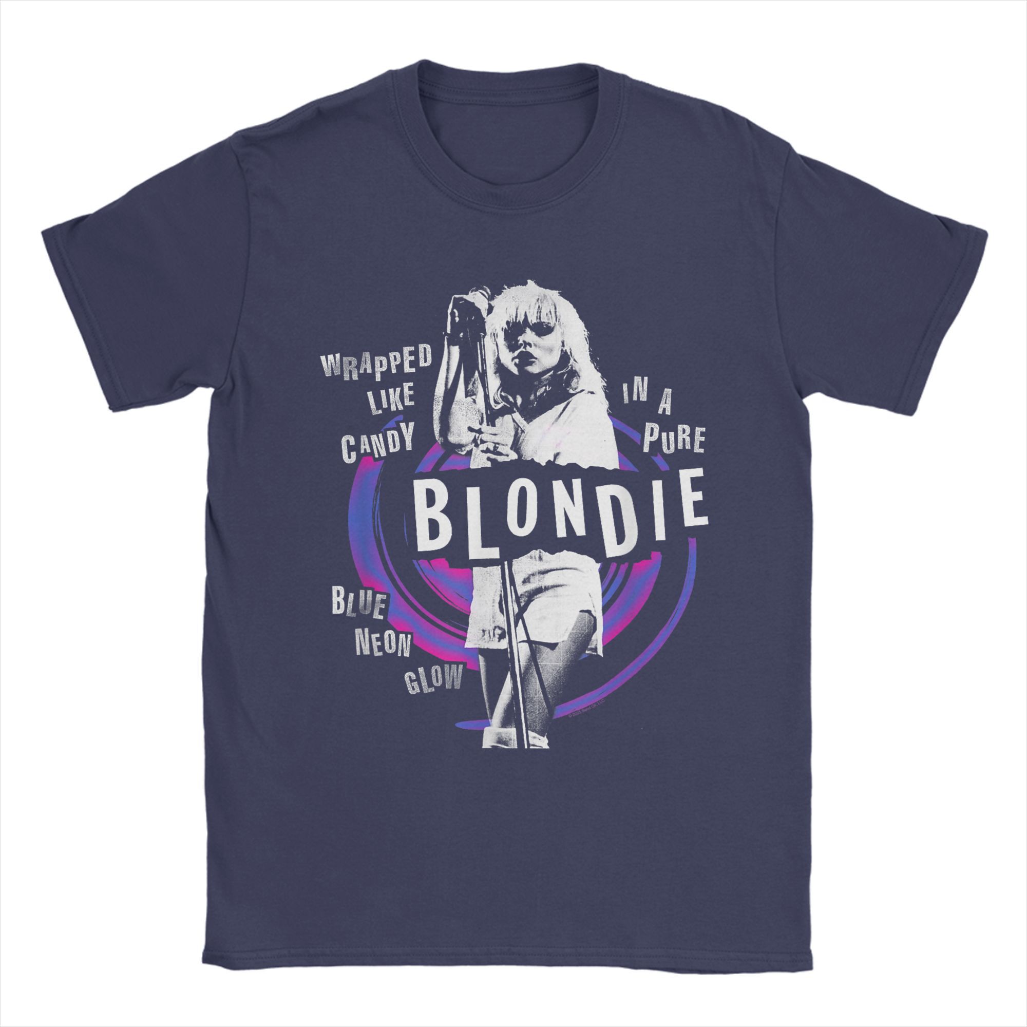 XIXI Fashion Blondies Punk Verpakt Als Snoep T-shirts voor Mannen 100% Katoen Nieuwigheid T-shirt Vintage Band T-shirts Korte Mouw Kleding Grote Maten L