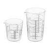 Glass Measuring Set of 2 Microwave and Dishwasher Made In Heat-Resistant Cups, (200mL/500mL), Safe, Japan, MJC-1324-GR-2P