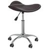 Vidaxl Swivel Dining Chair, Brown, Faux Leather Upholstered