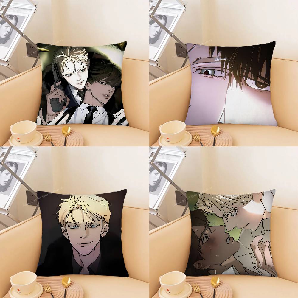 pc Manga CCodename Anastasia Pillow Case Fashion Square Pillowcase Bedroom Sofa Room Ins Decoration Leisure