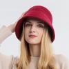Cappello da pescatore lavorato a maglia autunno inverno Cappello da bacino da donna in tinta unita
