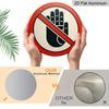 2D Flat 1pc, 8x8 In, Retro Style "No Touching" Aluminum Metal Wall Art Sign - Waterproof & Dustproof, Ideal for Home, Bar, Cafe, Outdoor Decor, Round