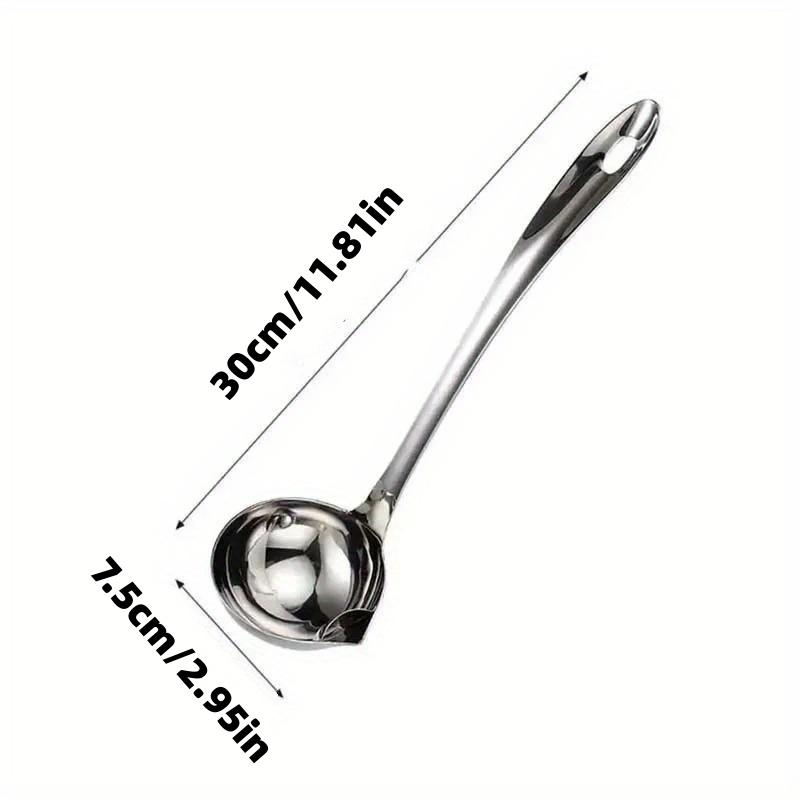 2-Pack of New Stainless Steel Kitchen Spoons, Dormitory Oil Strainer Spoon, Slotted Spoon, Household Food-Grade Spoon, High-Quality 
