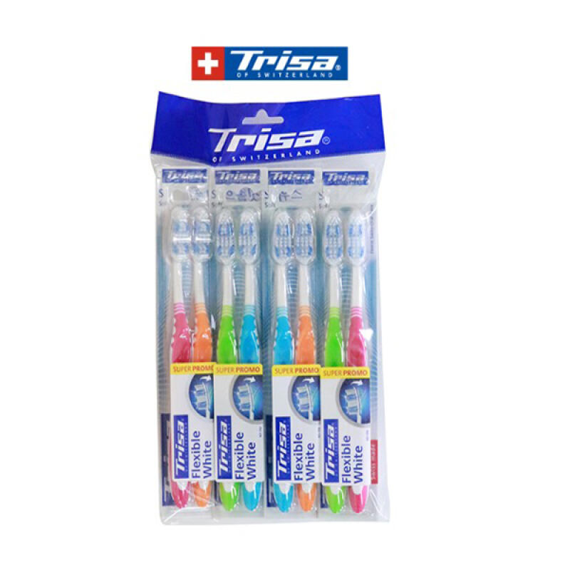 TRISA Flexible White Toothbrush 8p x 2 sets 3621 SOFT