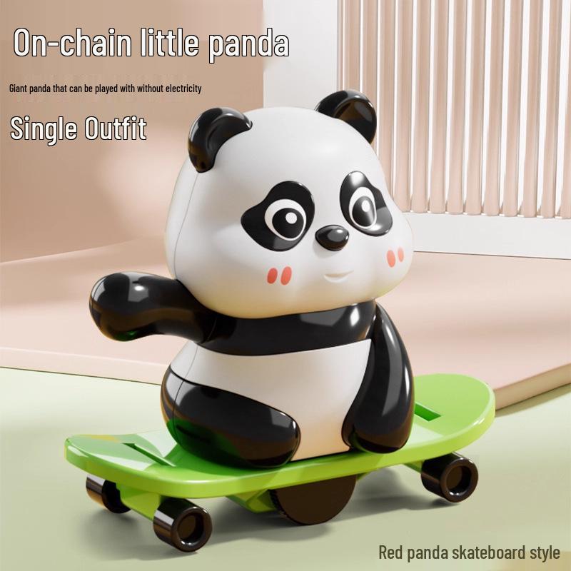 Adorable Wind-Up Walking Panda Plush Toy