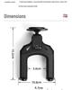 Gravity Lock Wall Mount Classical Guitar Hanger with Self-Locking Iron Base
