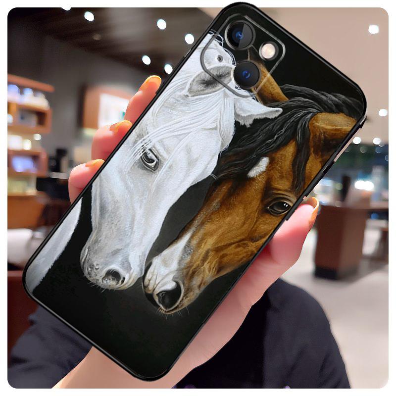 Domineering Cool Horse Case For iPhone 16 14 15 Pro Max 12 13 Mini 11 15 Pro Max Plus X XS Max XR Phone Cover
