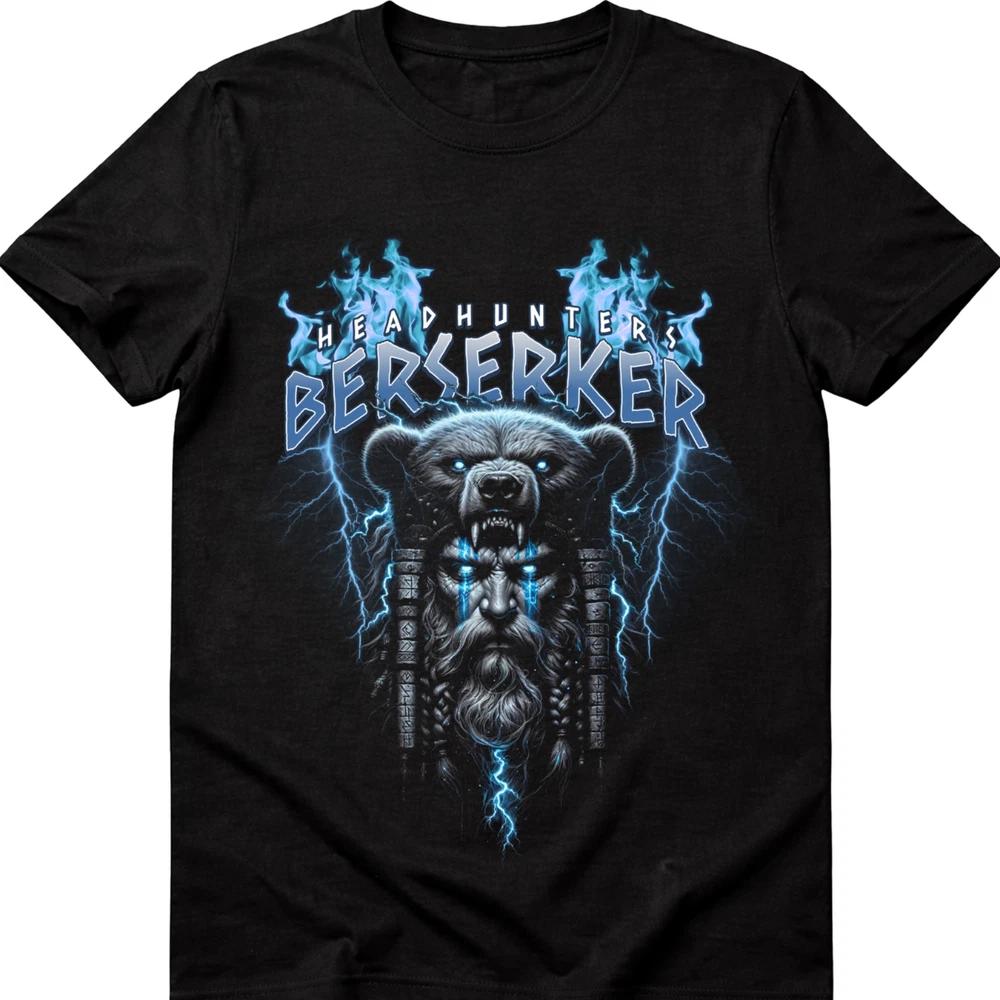 Berserker Viking TShirt Head Hunter Warrior Bear Nordic Mythology Unisex S