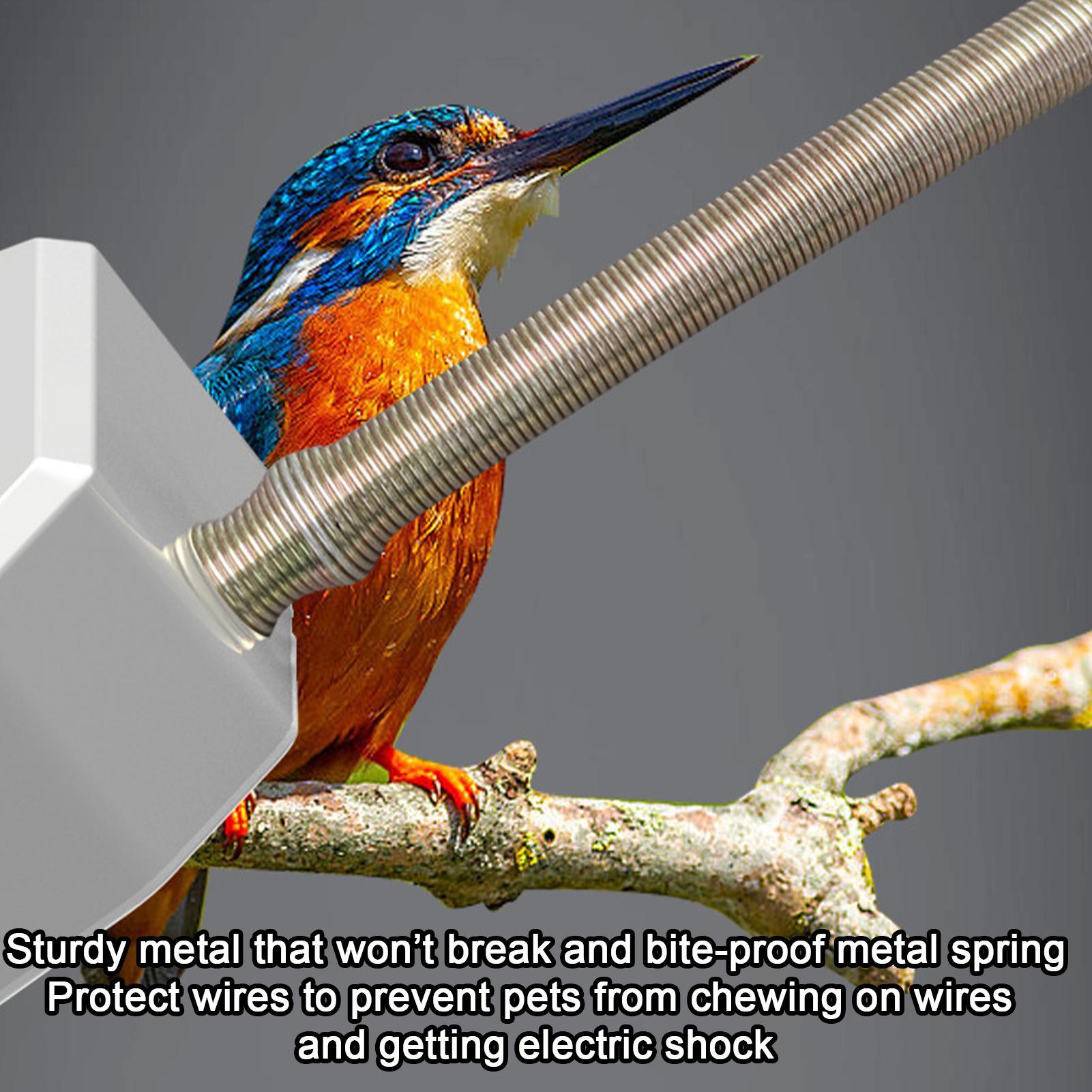 

Safe Anti Bite Bird Cage Heater No Light Metal Chew-Proof Wire Warming Heat Lamp Quickly Warm Energy Efficient Bird Warmer Snake CN