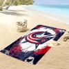 Columbus Blue Jackets Print Beach Towel, Large Soft Quick Dry Towel for Beach Camping Swimming