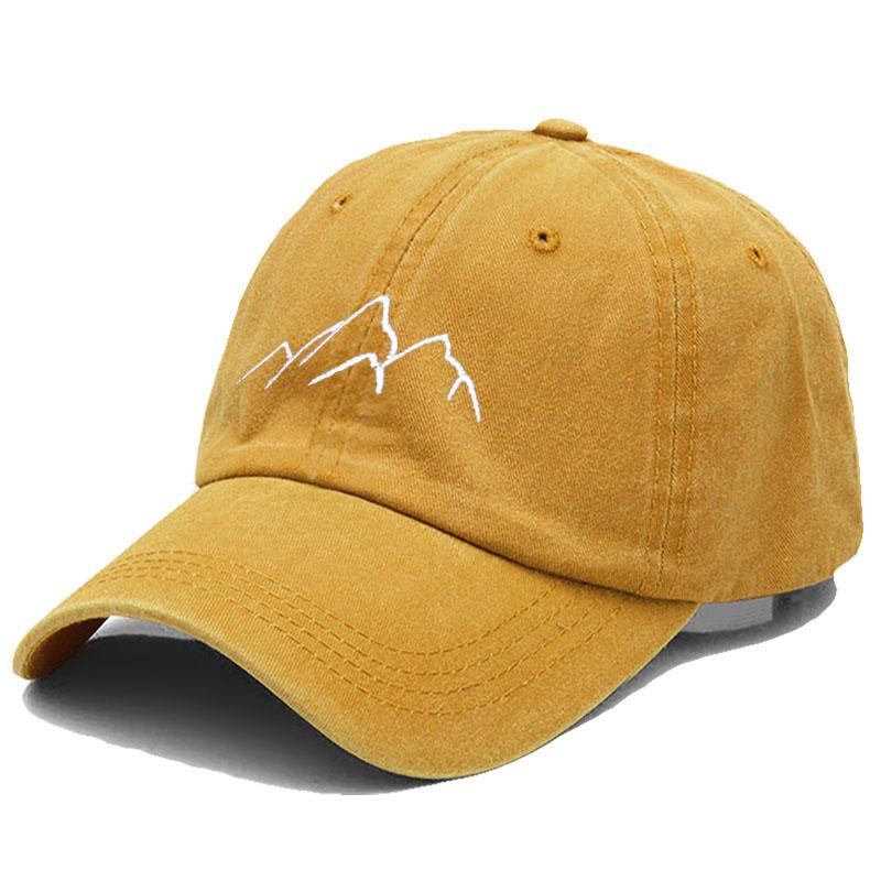 Baseball Cap For Men Women Soft Washed Cotton Mountain Range Embroidery Dad Hats Fashion Outdoor Sports Golf Caps Dropshipping