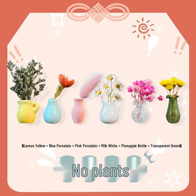 Handmade 3D Ceramic Vase Magnet for Hydroponic Plants & Flowers