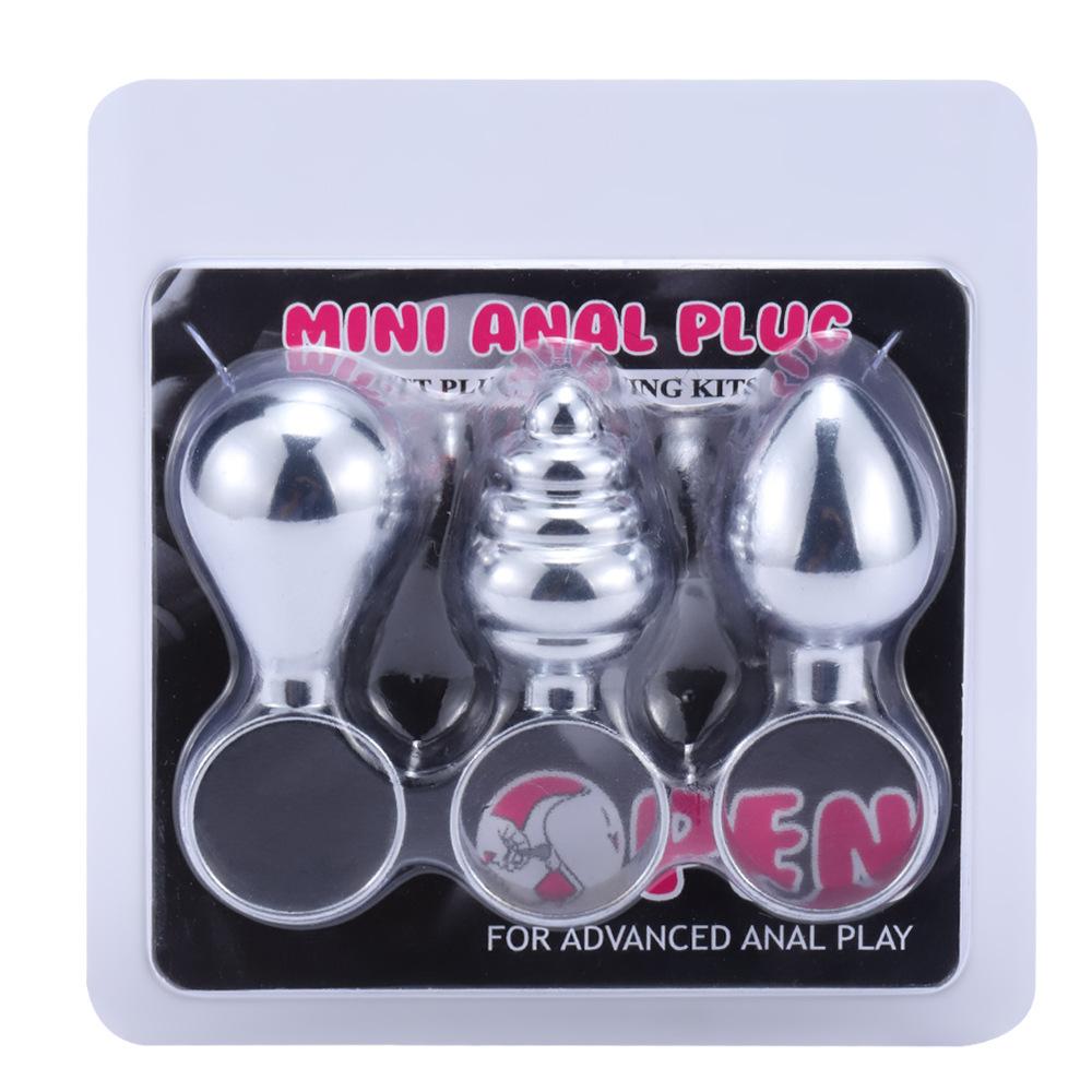 New Metal Butt Plug Anal Ring Finger Pull Ring Handheld Anal Plug Beginner's Entry Anal Expansion G-Spot Anus