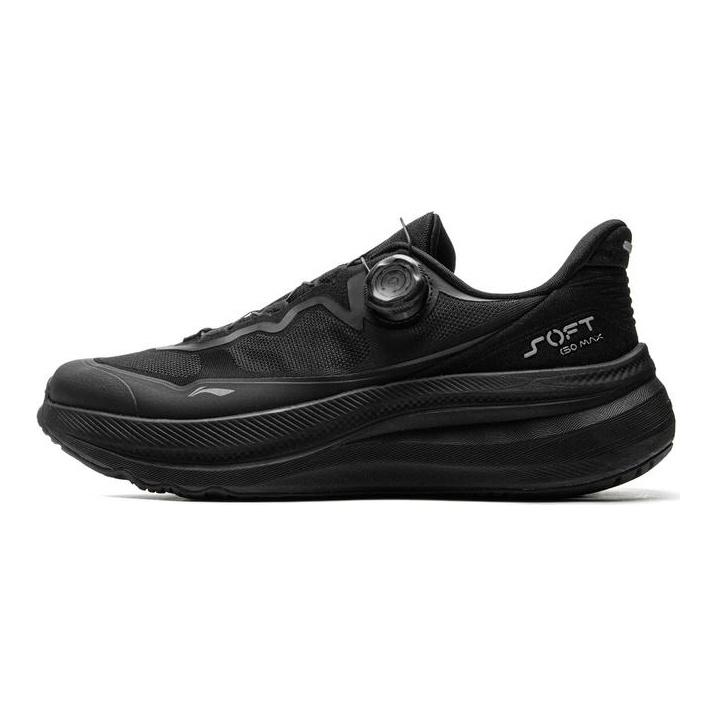 Li Ning SOFT GO MAX 2 Protiskluzové, Odolné proti oděru, Prodyšné Nízké Ležérní boty Unisex Černé AGLV001-2