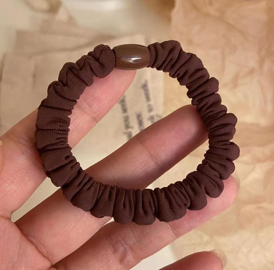 

Прочная черная эластичная резинка для волос - Универсальная маленькая резинка-скранчи для хвостиков