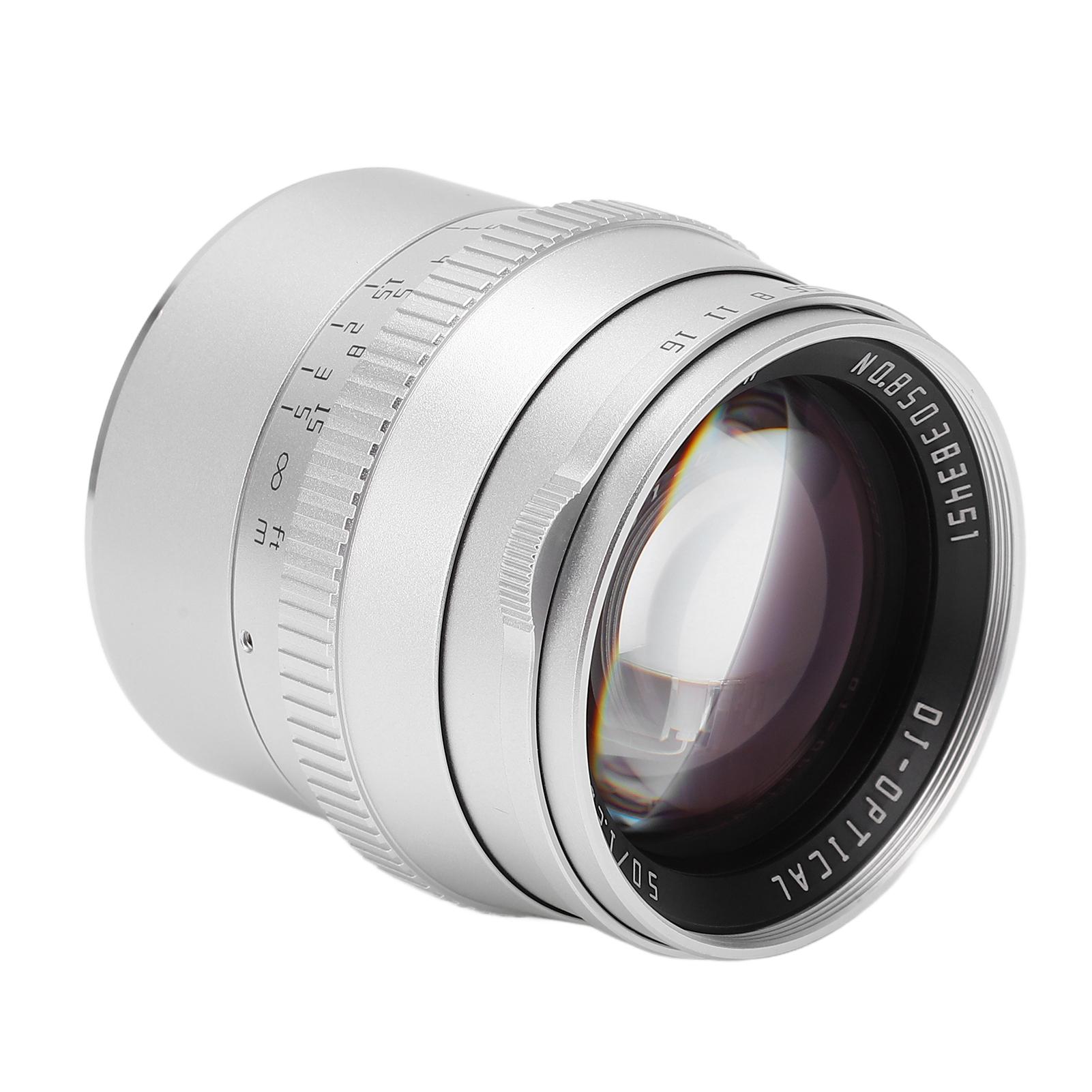 

TTArtisan 50 мм M43 Mount объектив с большой апертурой F1.2 диафрагма серебристый ручной портретный объектив для GH4 GH5