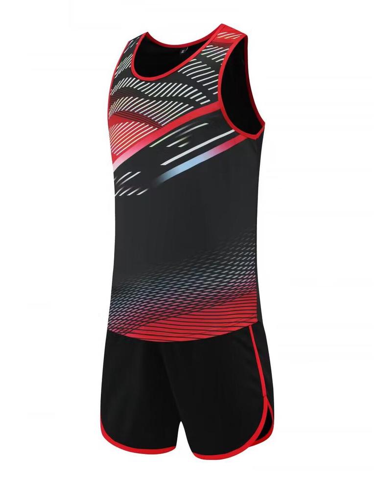 Unisex Quick-Dry Sweat-Wicking Track and Field Training Uniform Set