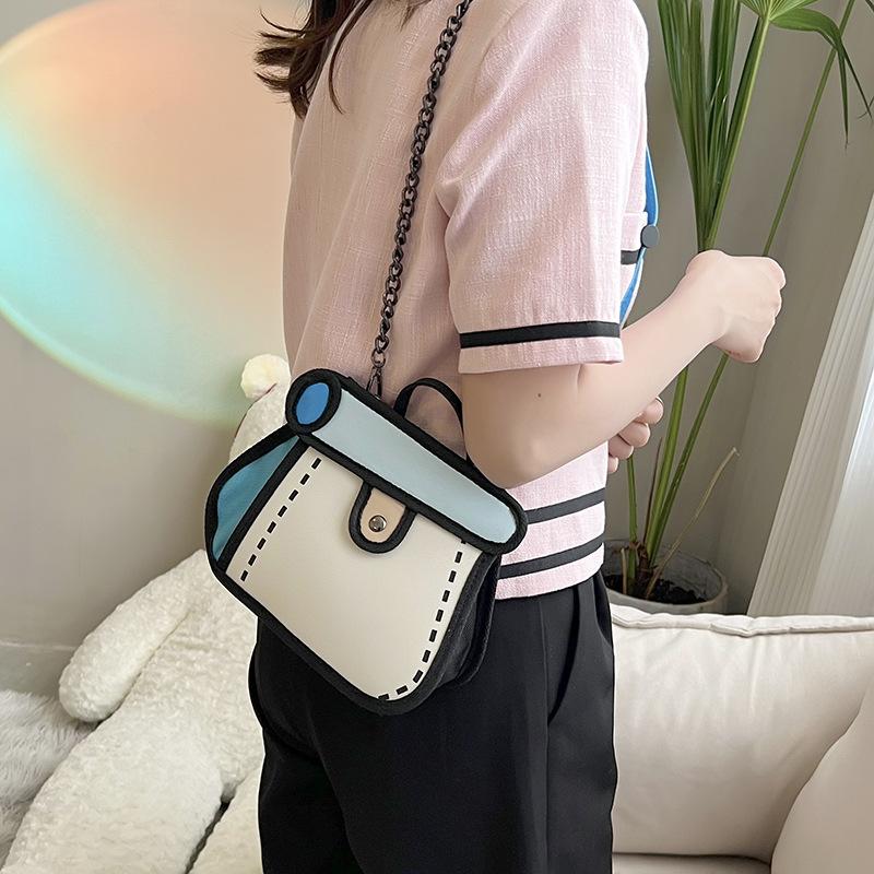 Two-dimensional Animation Girl Heart Cute Cake Bag New Chain Messenger Bag Light Small Bag Female