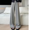 Velvet Wide-leg Pants for Women's Sniffing Autumn and Winter New Loose High Waist Draping Straight Pants Cashmere Narrow Version Casual Pants